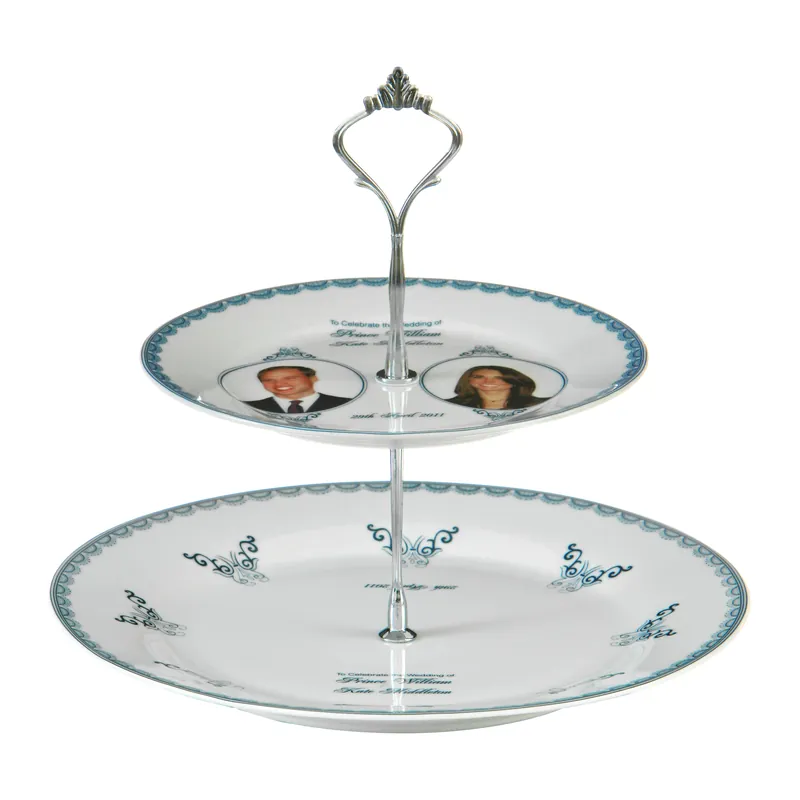 High Quality Royal Wedding Cake Stand, Elegant Cake Stand For Dining Table, 2 Tier Design Cake Display Stand - Orsina