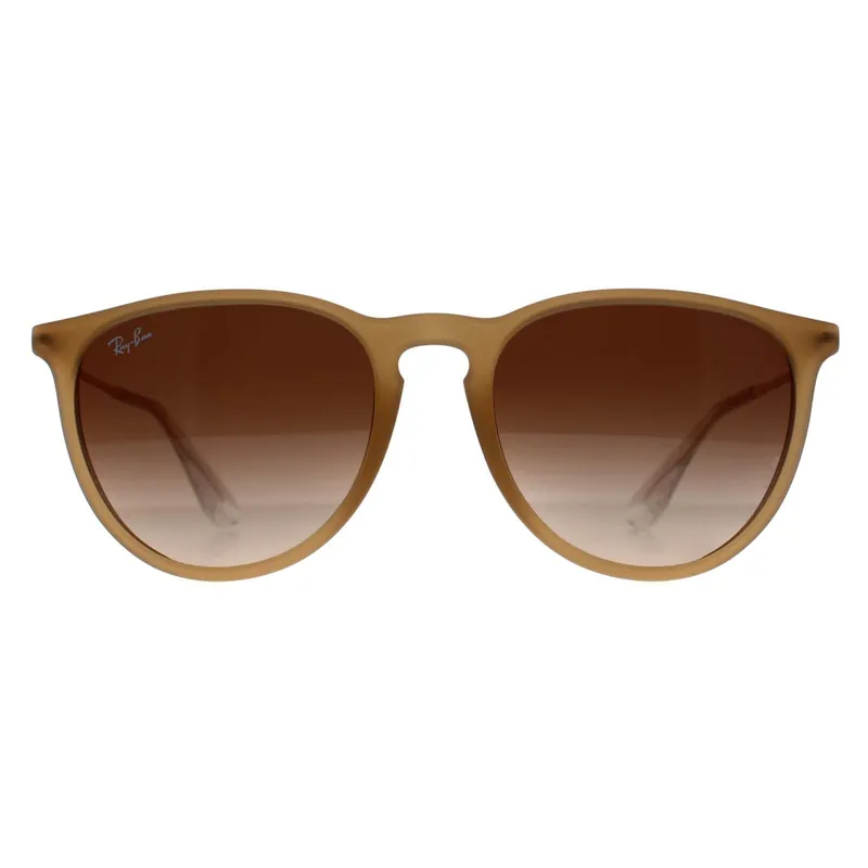 Round Polished Rubber Beige Gradient Brown RB4171 Erika - Ray-Ban