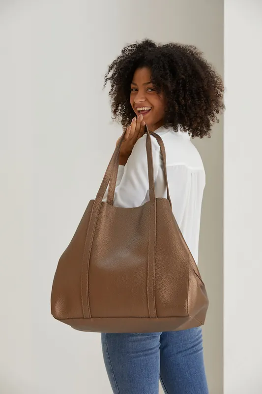 Pu Leather Weekend Bag – 2 Pcs Set - Belissh