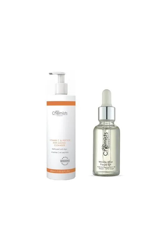 Vitamin C Cleanser & Wrinkle killer Facial Oil Anti-Ageing Kit