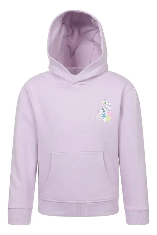 Floral Tiger' Lightweight Soft Warm Casual Kangaroo Pocket Hoodie - Mountain Warehouse