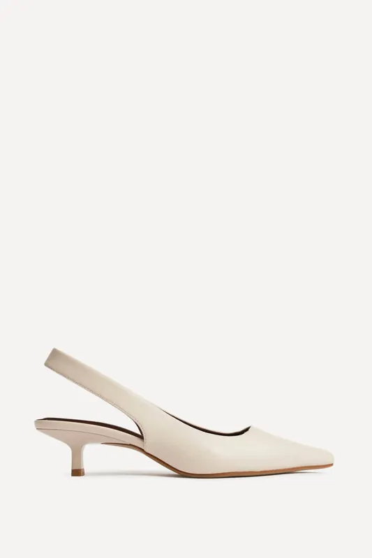 Reign Nude Faux Leather Court Heels - Linzi
