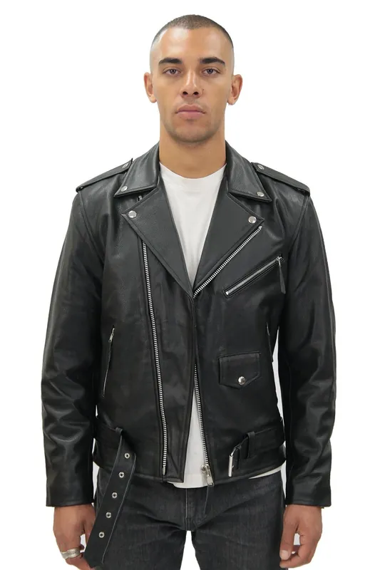 Cow-Hide Brando Jacket -Venice