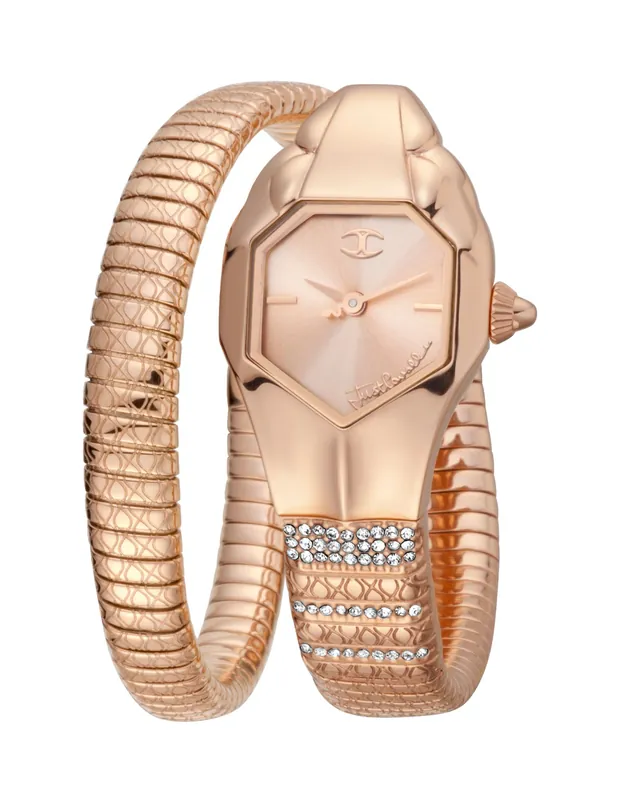 Women's Just Glam EVO 2 Diamond Rose Gold Bracelet Watch - Just Cavalli