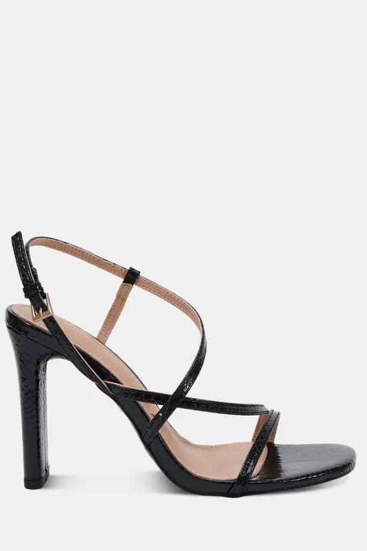 Wide Fit 'Mondrian' Strappy Heeled Sandal - Novo