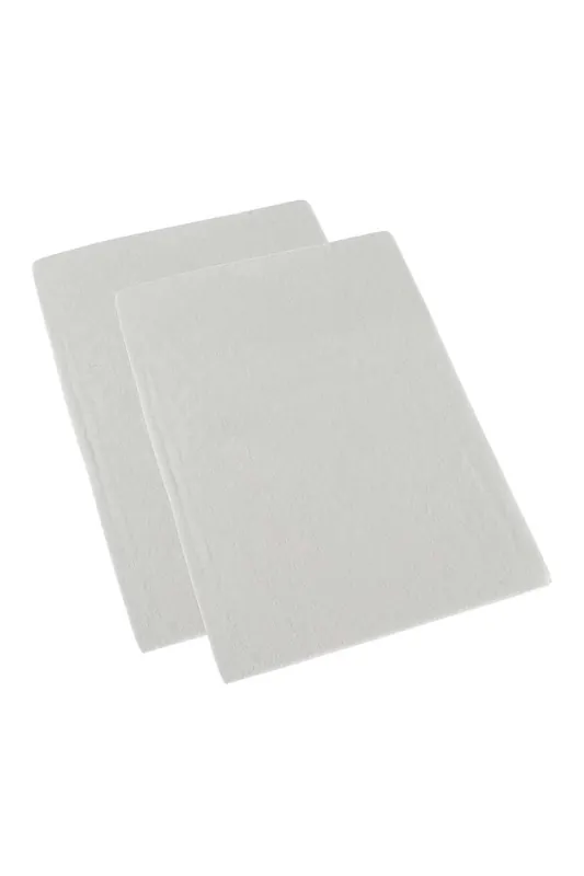 100% Brushed Cotton Cot Flat Sheet Pair, 100 x 150 cm - Homescapes