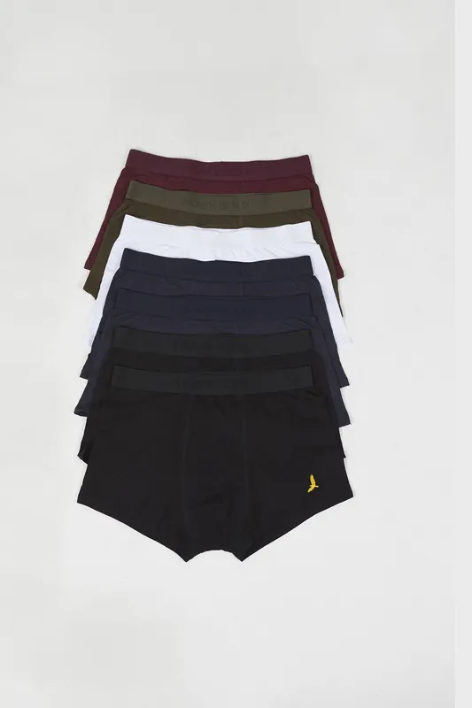 Pack of 7 Boxers with Embroidery Detail - Brave Soul