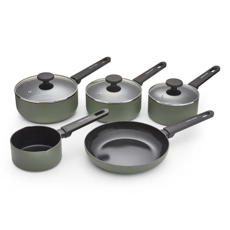 5 Piece Aluminium Saucepan Set - Morphy Richards