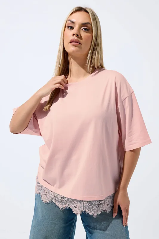 Lace Trim T-Shirt