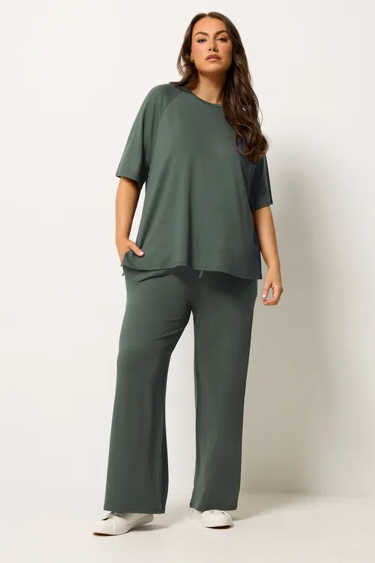 Soft Touch Wide Leg Joggers - Yours