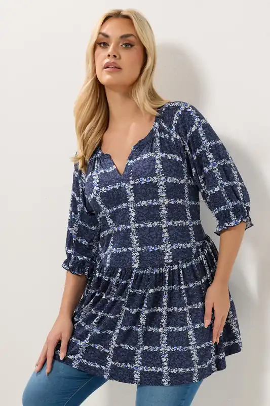 Abstract Notch Neck Top - Yours