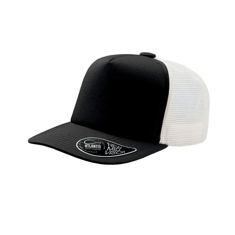 Rrd Mid Visor 5 Panel Trucker Cap Pack of 2 - Atlantis