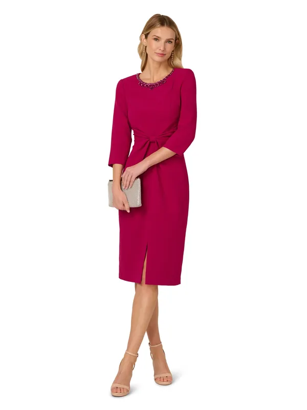 Beaded Midi Dress - Adrianna Papell