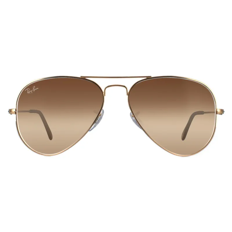Aviator Gold Brown Gradient Aviator 3025 Sunglasses - Ray-Ban