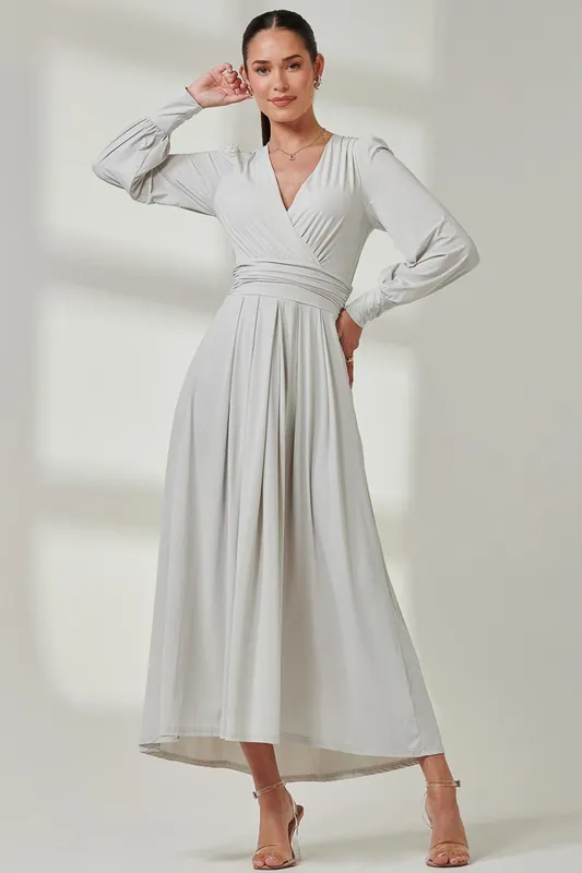 Long Sleeve Super Soft Jersey Maxi Dress - Jolie Moi