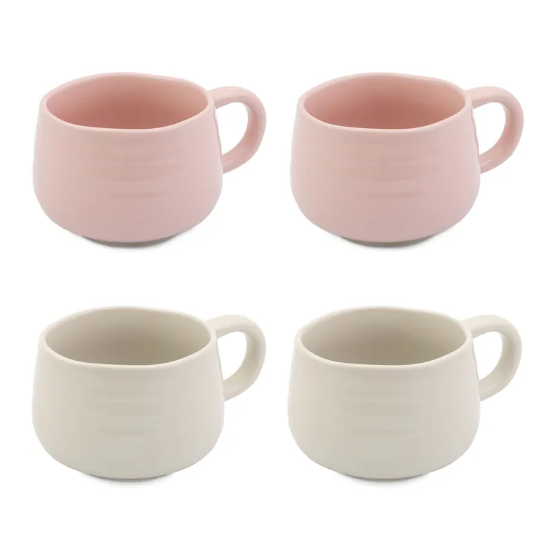 Big Love Cosy Cuppas, Stoneware, White and Pink, Set of 2 - Jamie Oliver