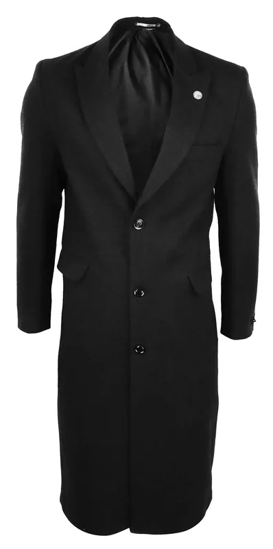 Full Length Overcoat Wool Mix - TruClothing