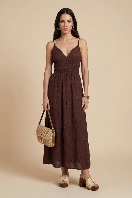 Metallic Maxi Dress - Urban Bliss