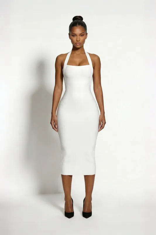 The Clara Strapless Bandage Dress - LEMONLUNAR