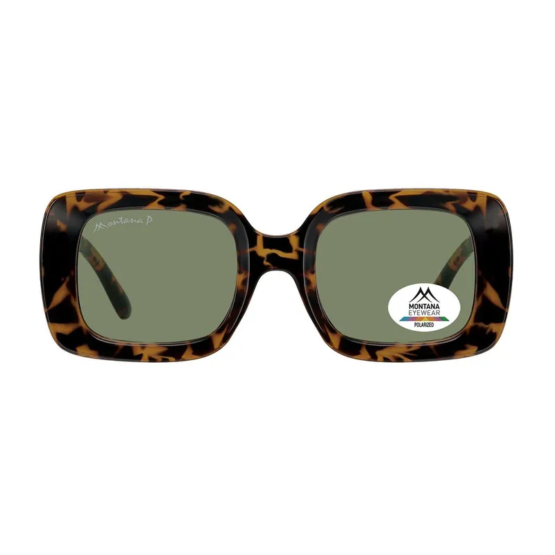 Square Tortoise Green Polarized MP68 - montana