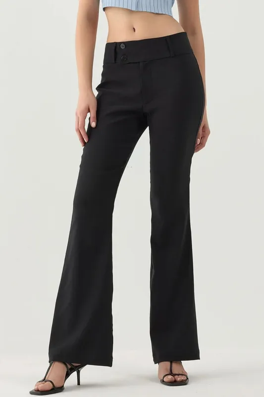 Low Waist Flare Pants - Hiccup