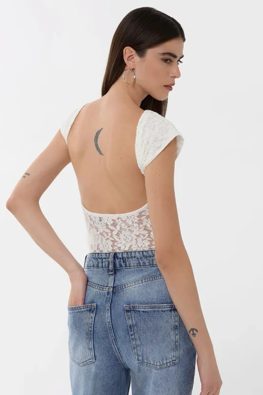 Open Back Lace Top - Hiccup
