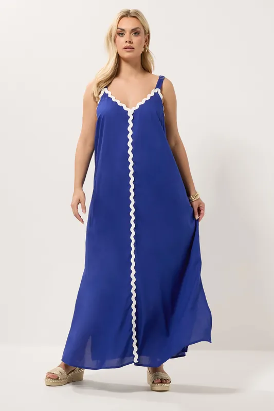 Contrast Maxi Dress - Yours