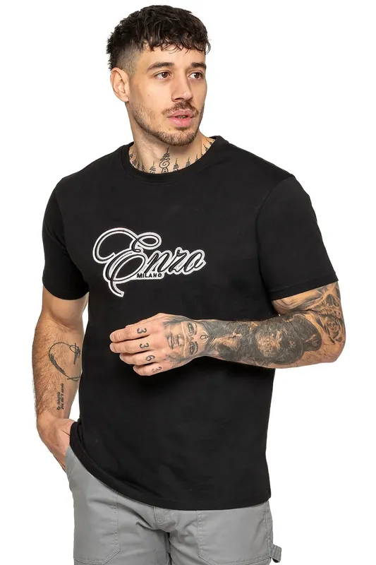 Applique Logo Crew Neck T-Shirt