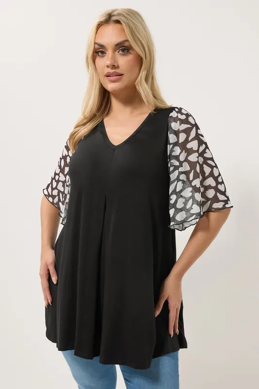 Contrast Sleeve Top - Yours
