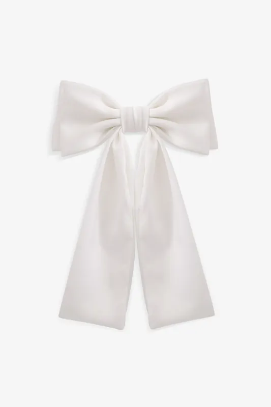Bridal Ivory Satin Bow - Jon Richard