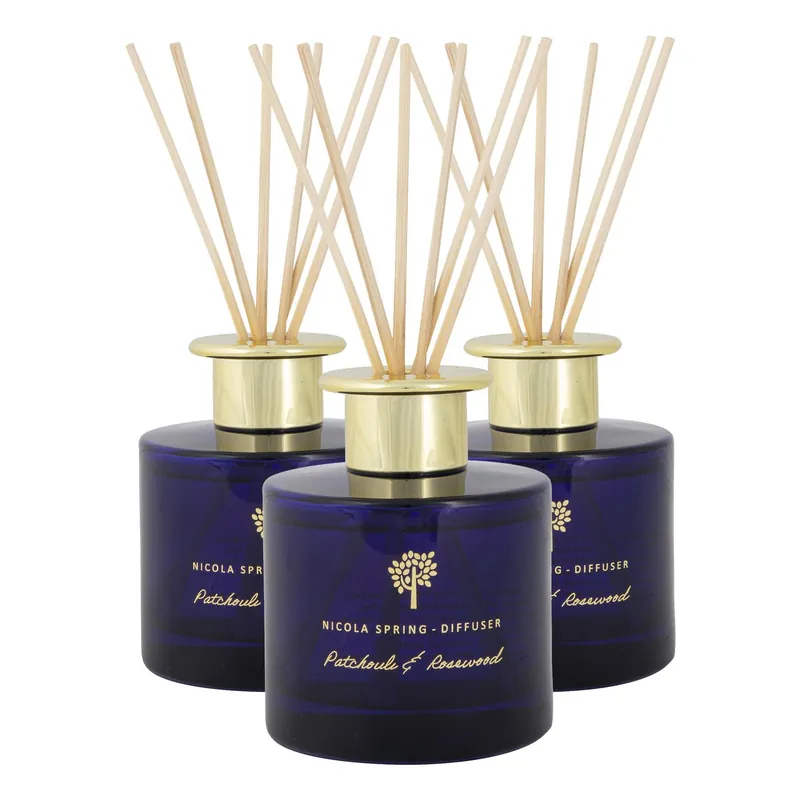 200ml Patchouli & Rosewood Reed Diffusers - Pack of 3 - Sweet Creamy