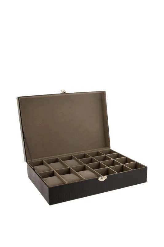 Watch/Cufflink Box Holds 6 Watches/12 Cufflinks - Harvey Makin