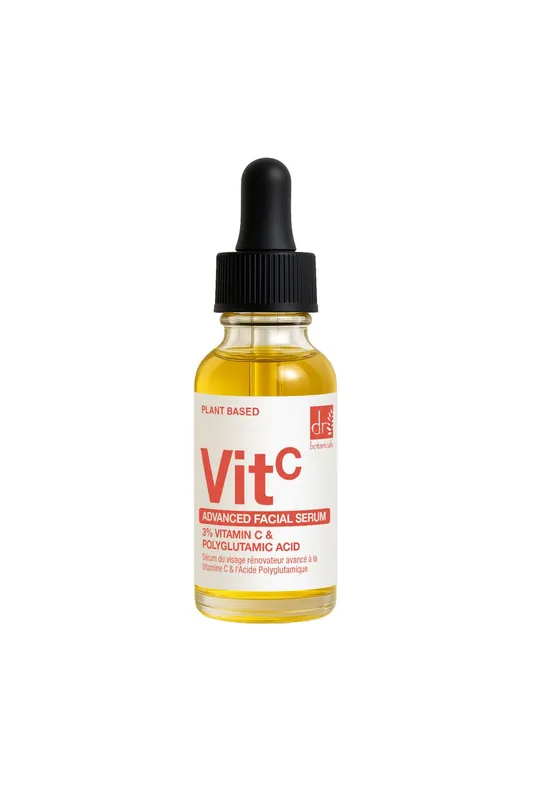 Advanced Facial Anti-Ageing Serum 3% Vitamin C & Polyglutamic Acid 30ml for Brightening and Radiance