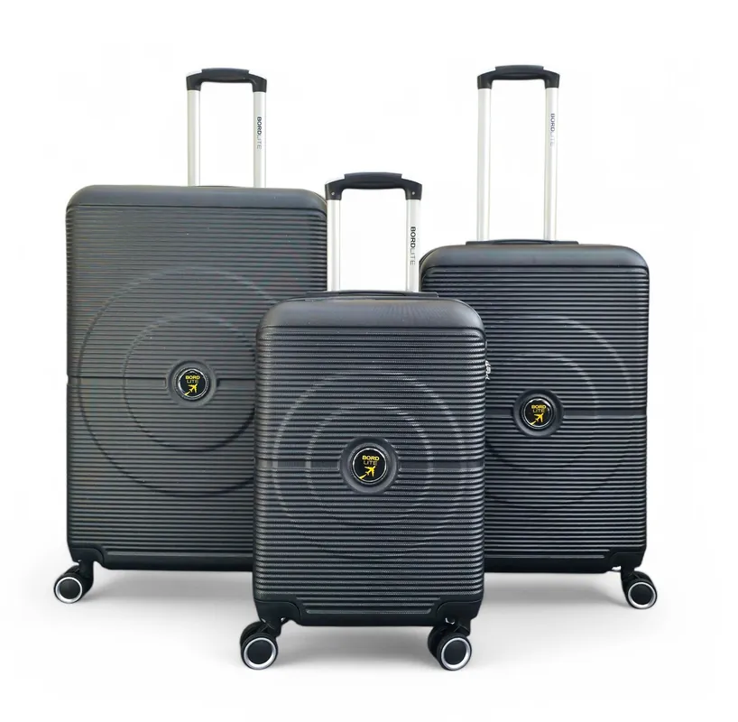 Robust ABS Hard Shell 8 Wheels Luggage Travel Suitcase - Infinity Leather