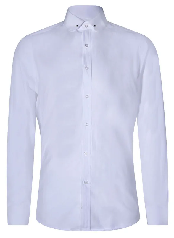 Club Collar Shirt 1920s Peaky Blinders With Bar Poplin Pin Smart - Infinity Leather