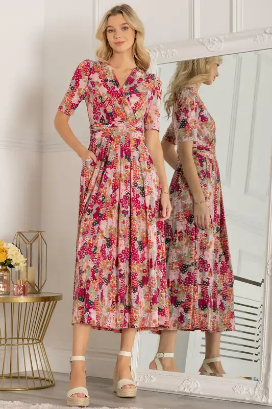 Akayla Printed Jersey Maxi Dress - Jolie Moi
