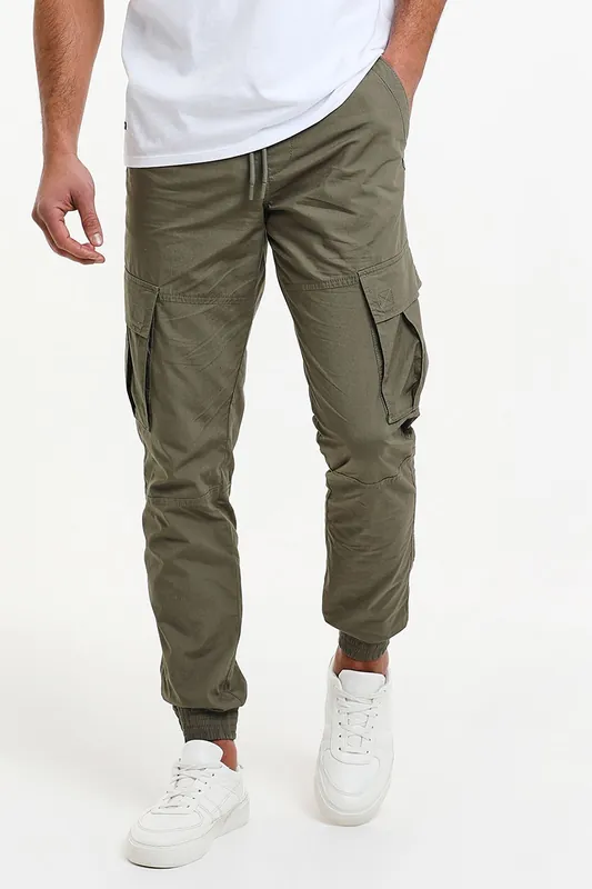 Prince' Cotton Cuffed Cargo Trousers - Threadbare