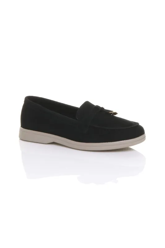 Flat Slip On Smart Loafers - AJVANI