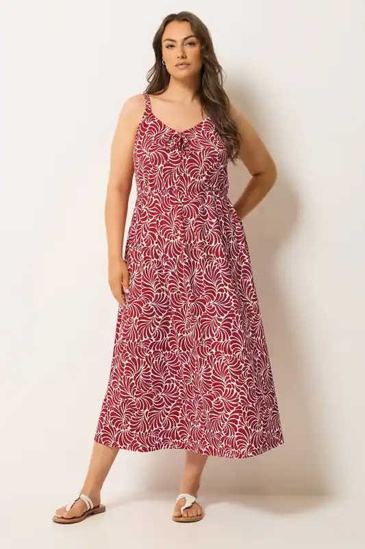 Swirl Keyhole Midi Dress - Yours