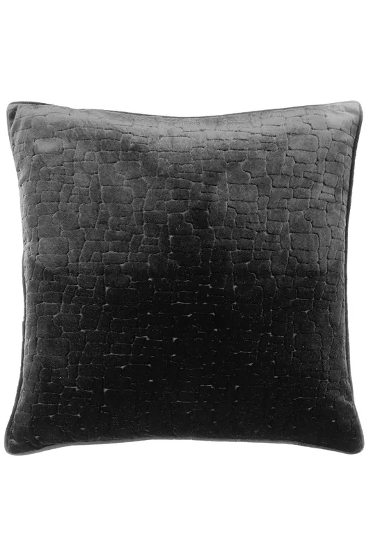 Bloomsbury Soft Cut Velvet Piped Cushion - Paoletti