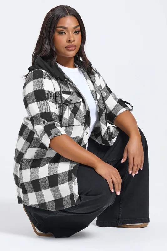 Hooded Check Shirt - Yours