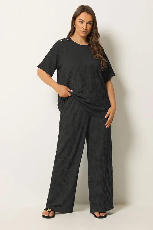 Bubble Textured Trousers - Yours
