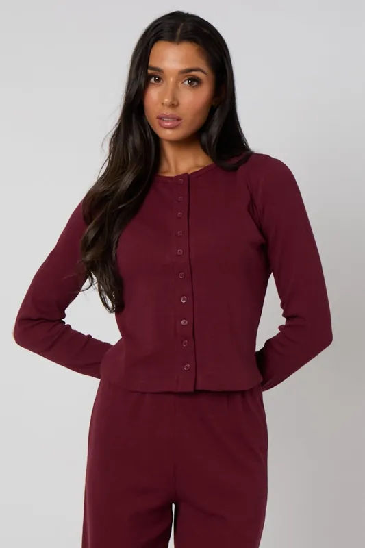 Long Sleeved Button Front Top - Urban Bliss