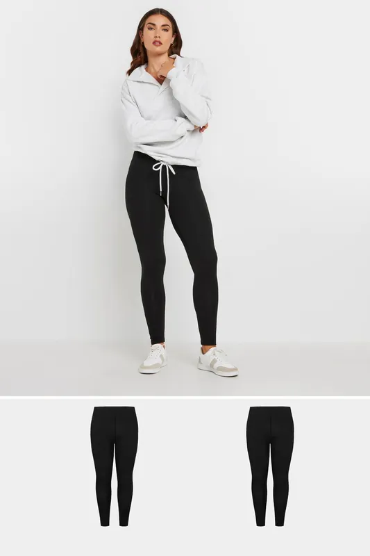 Tall 2 Pack Cotton Leggings - Long Tall Sally