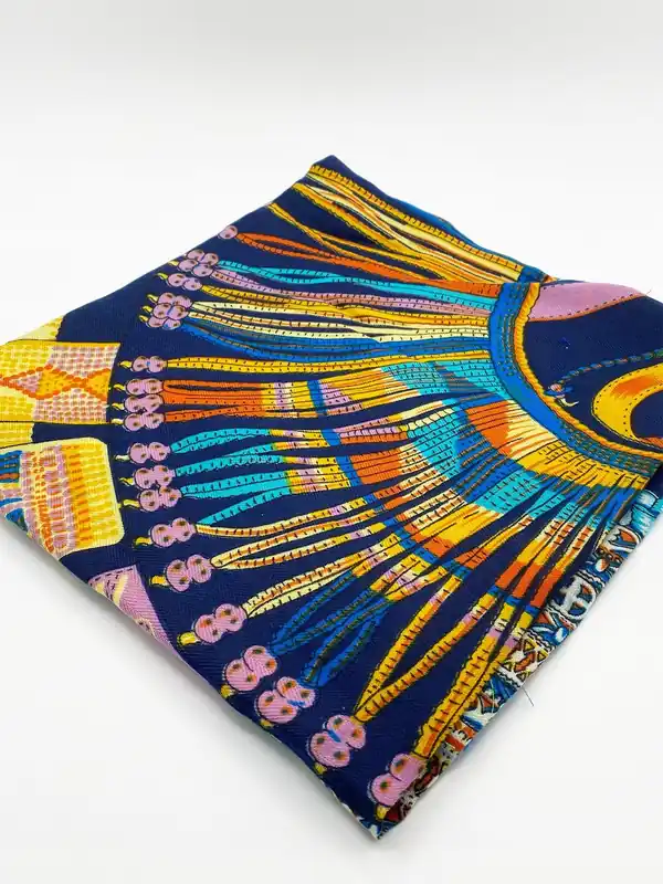 Blue Multi Print Scarf - SVNX