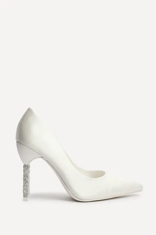 Adore Bridal Ivory Satin Court Heels - Linzi