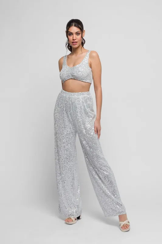 Sali Sequin Pants. Dazzling & Versatile - Jaded Rose