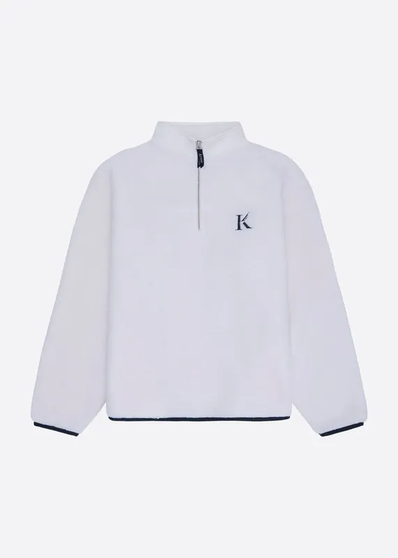Krost x Nautica Sherpa Quarter Zip Top