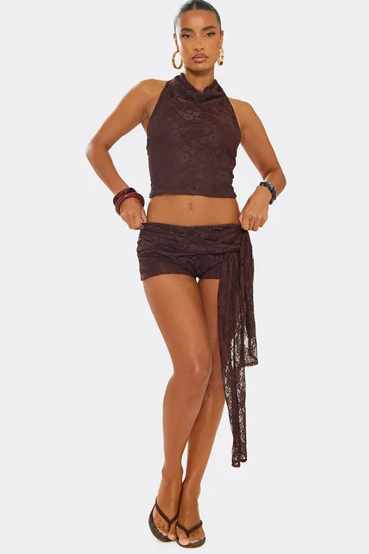 Tie Low Rise Shorts - EGO