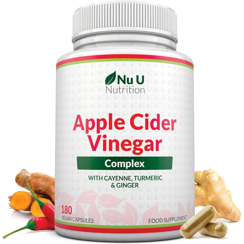 Apple Cider Vinegar Capsules – 180 Vegan Capsules, 3-Month Supply